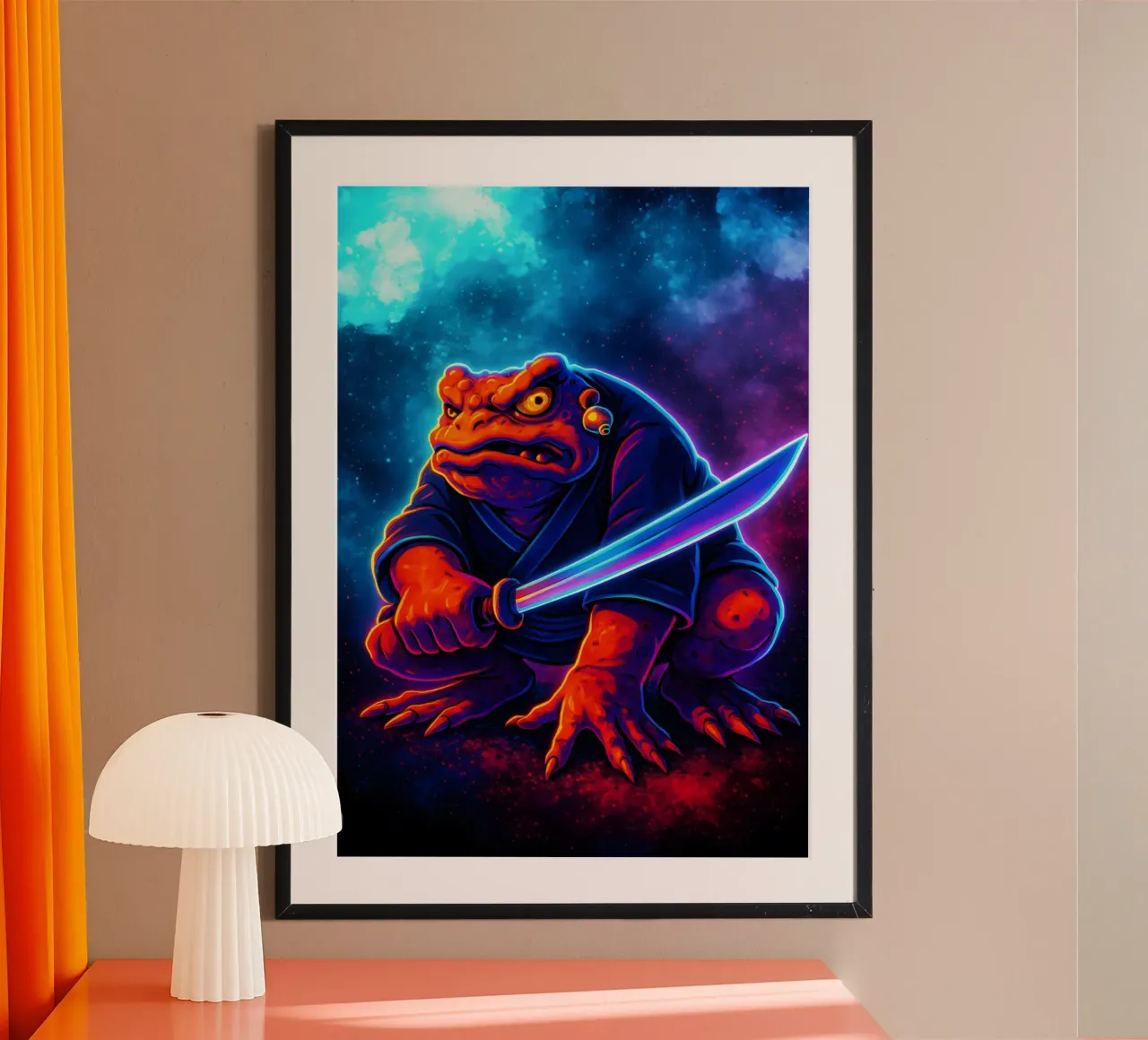 Soul Of Gamabunta poster con telaio in legno da DGSoulheroes