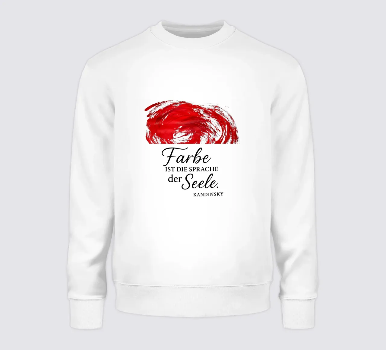 FARBE IST DIE SPRACHE DER SEELE (rot) felpa da Vintage Van Gogh