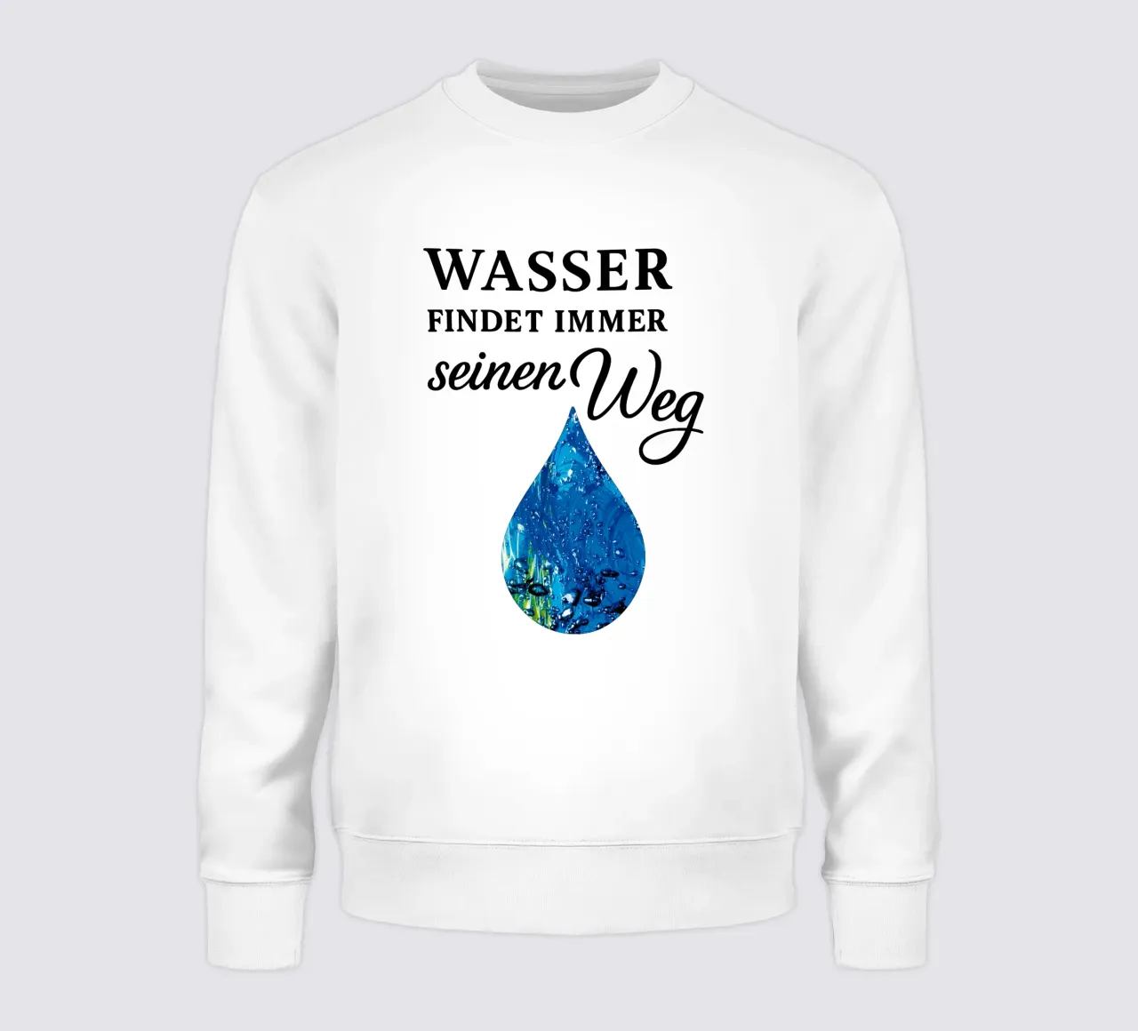 WASSER FINDET IMMER SEINEN WEG felpa da Vintage Van Gogh