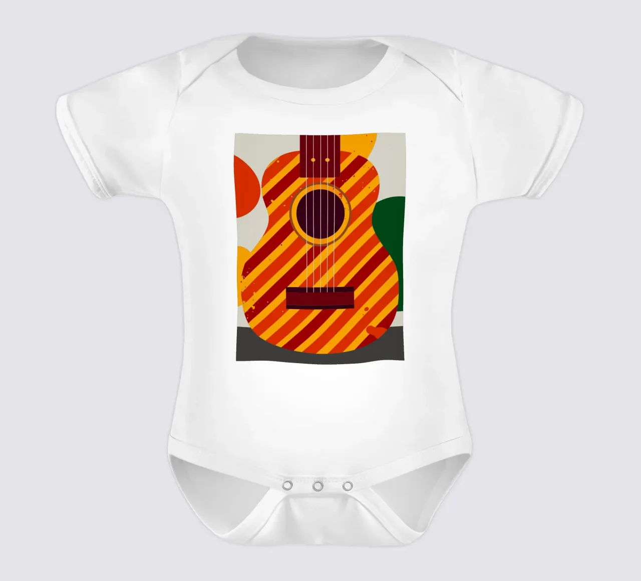 chitarra vettoriale body neonato maniche corte da Botania