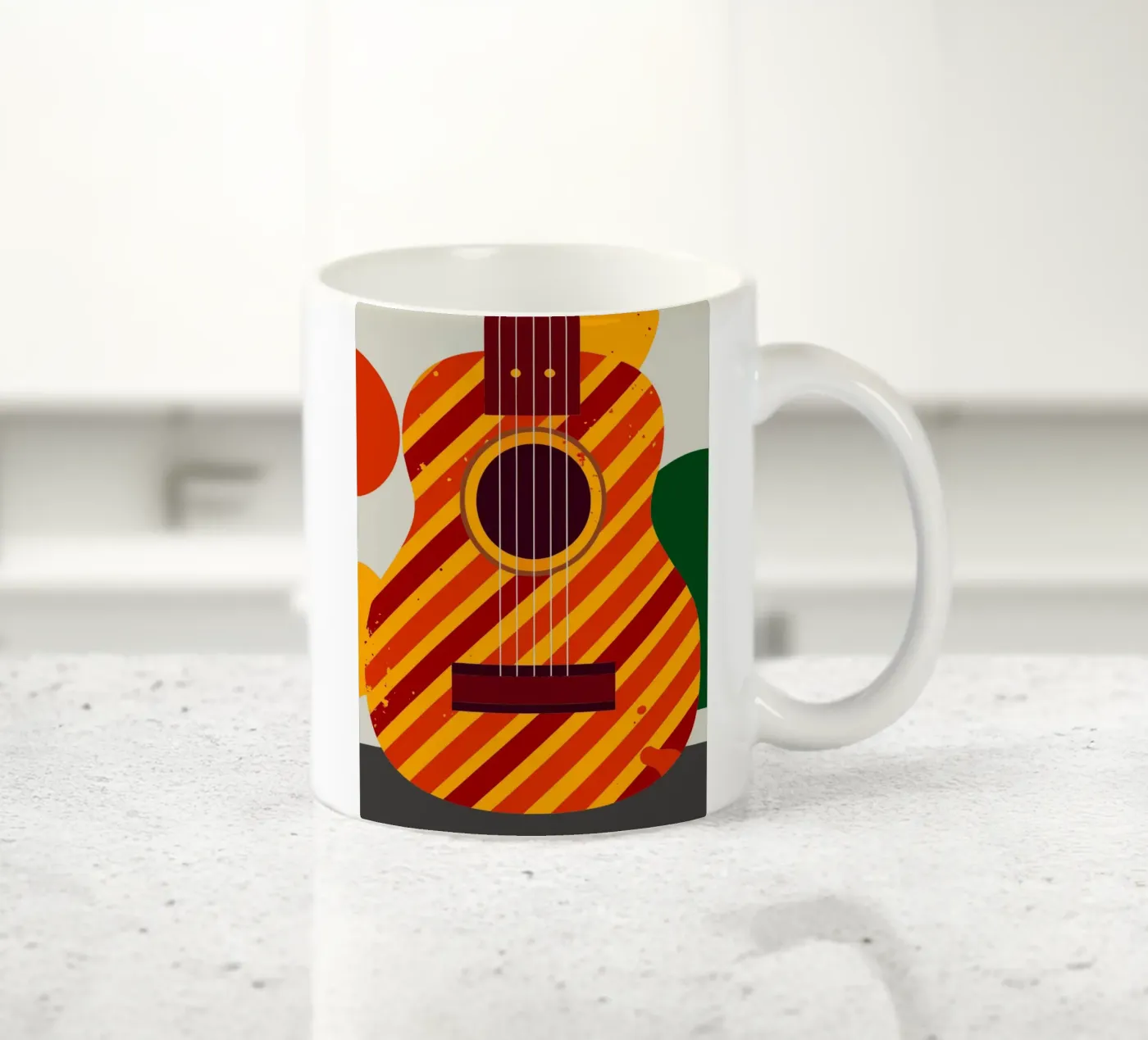 guitar vector ceramic mug by Botania