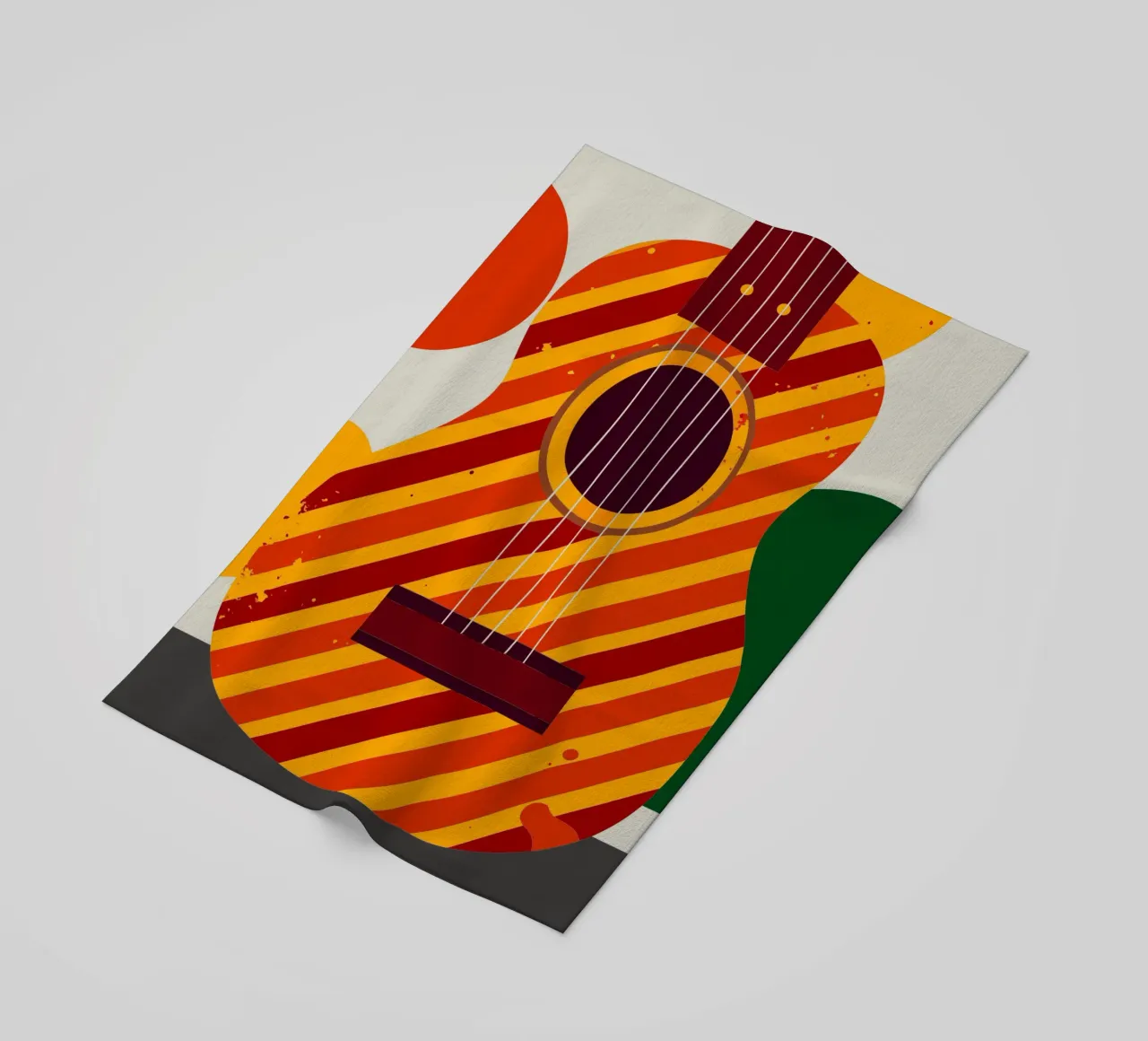 chitarra vettoriale telo mare da Botania