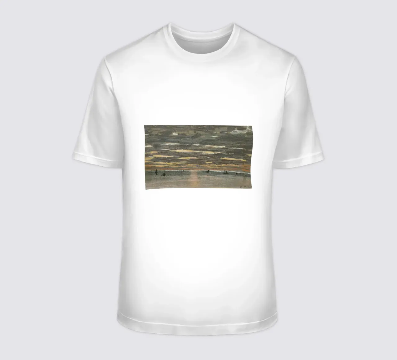 Tramonto in mare t-shirt da RodneyArt