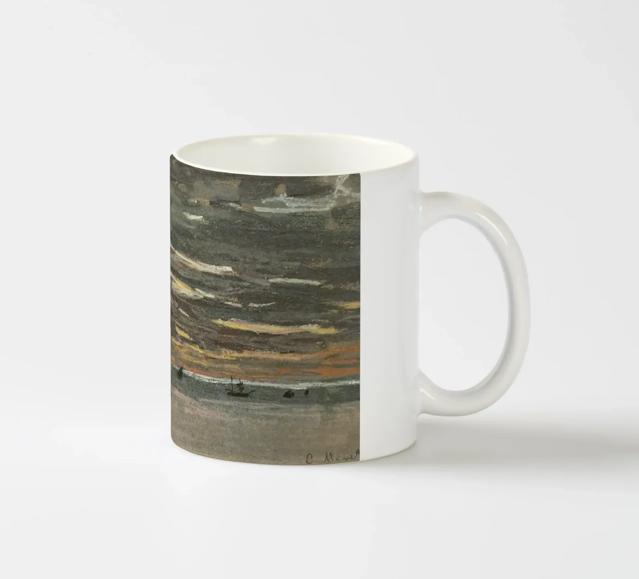 Tramonto in mare tazza in ceramica da RodneyArt