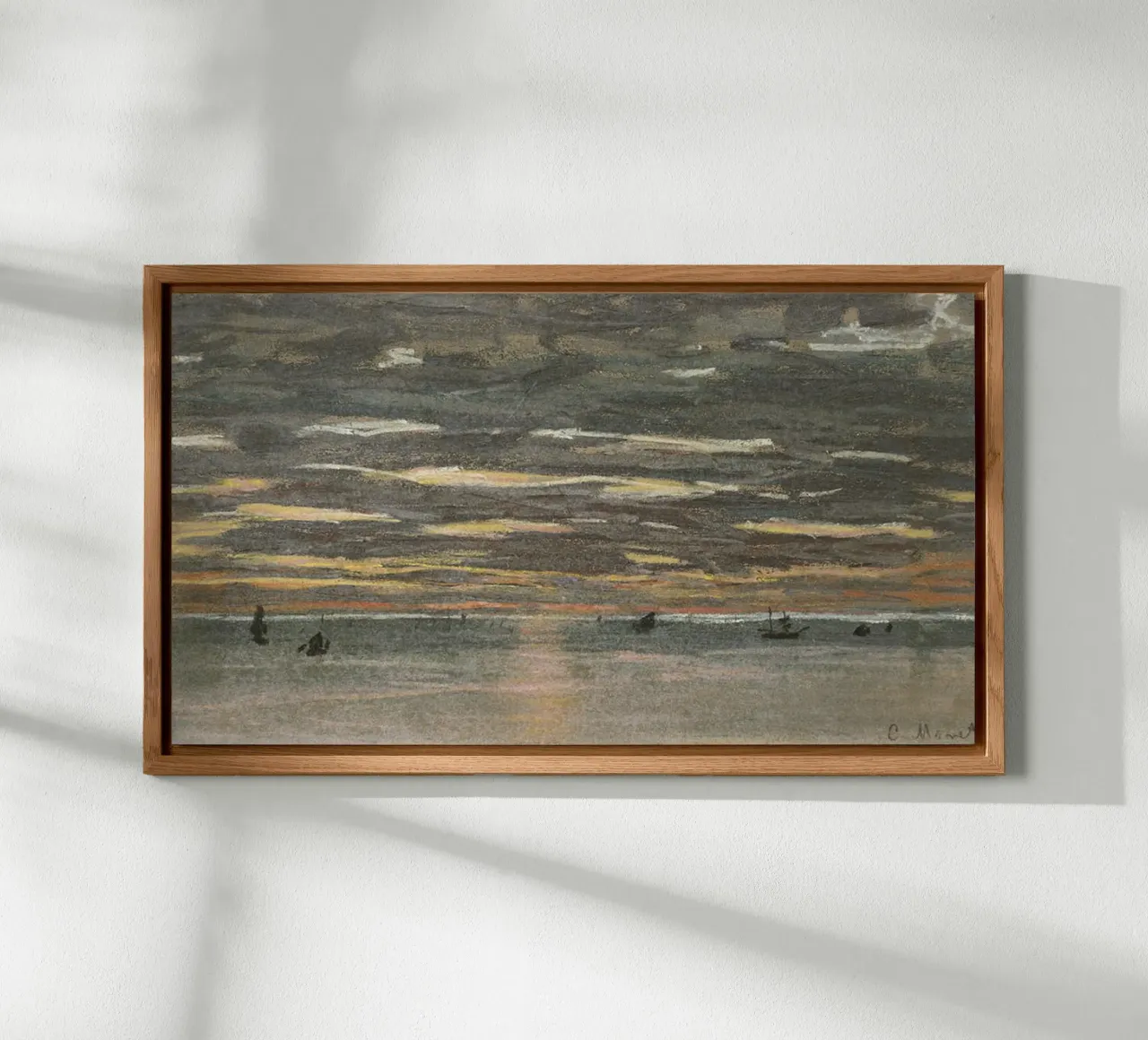Tramonto in mare alluminio dibond da RodneyArt