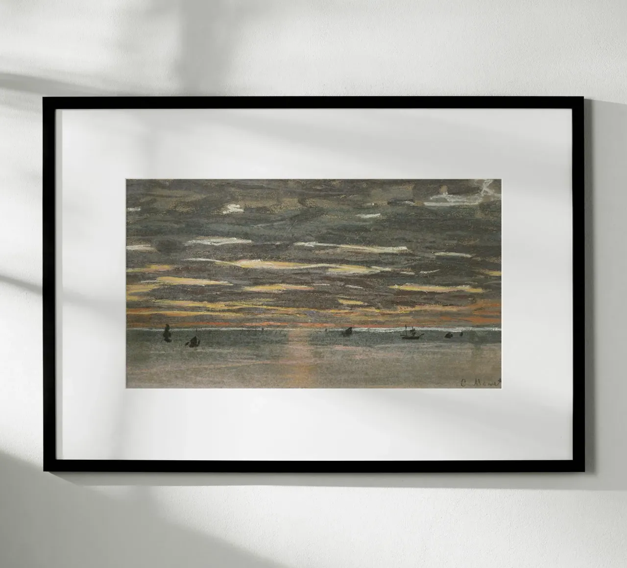 Tramonto in mare carta hahnemühle da RodneyArt