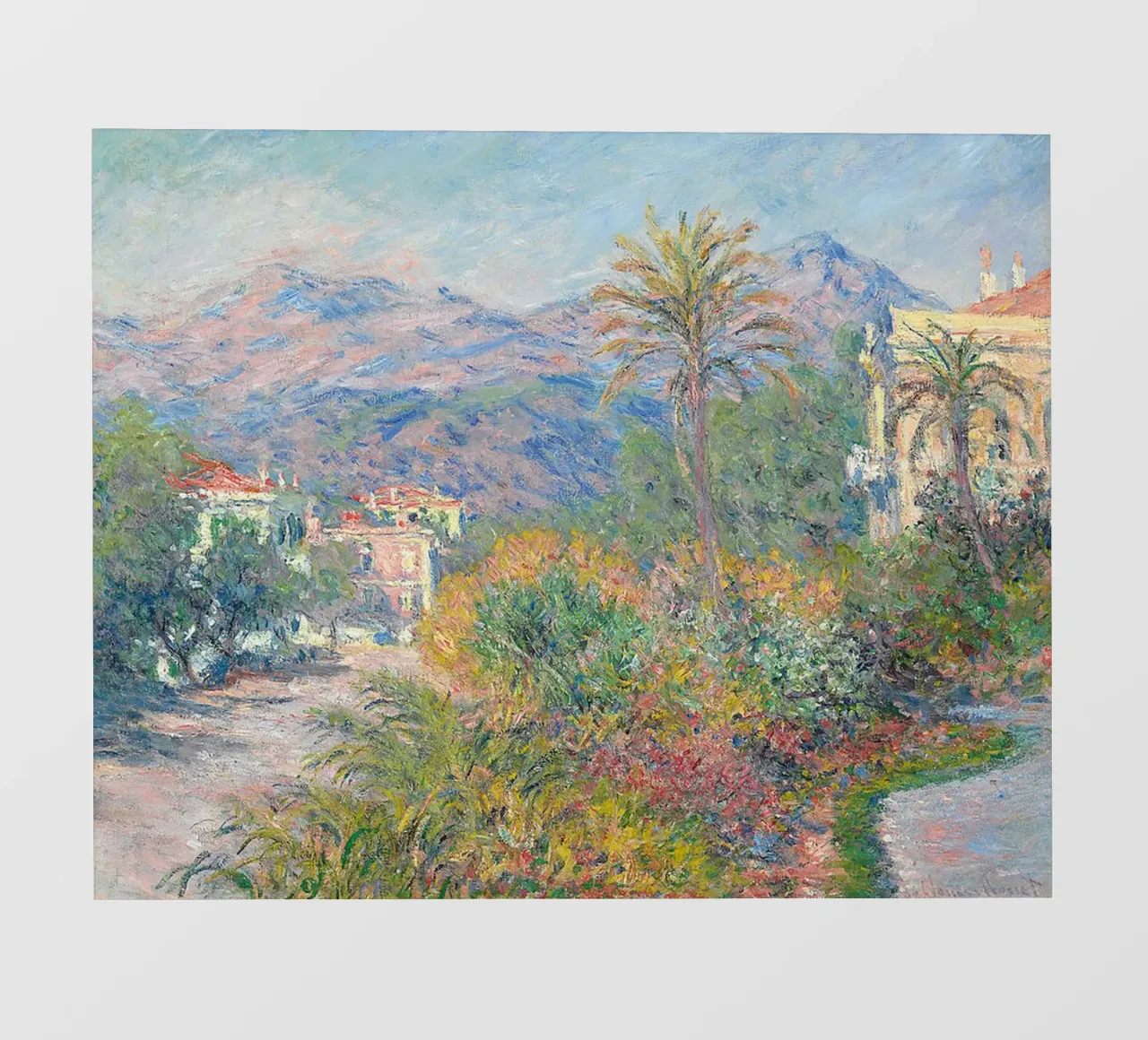 Strada romana di Bordighera telo in pvc da RodneyArt
