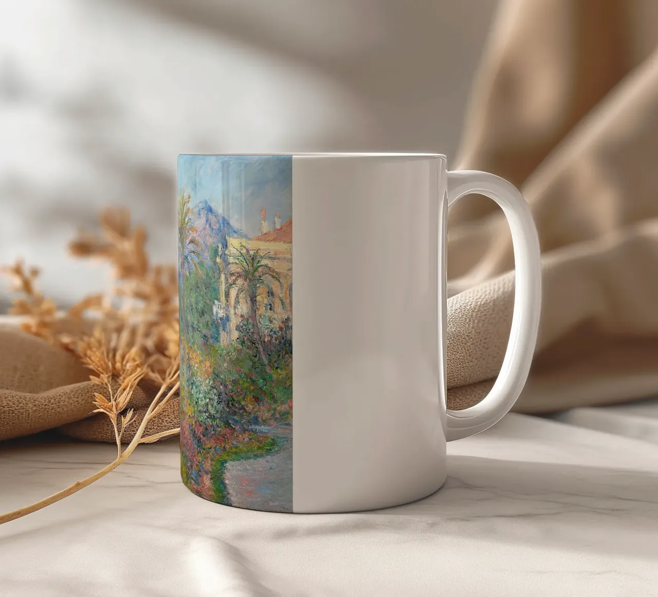 Strada romana di Bordighera tazza in ceramica da RodneyArt