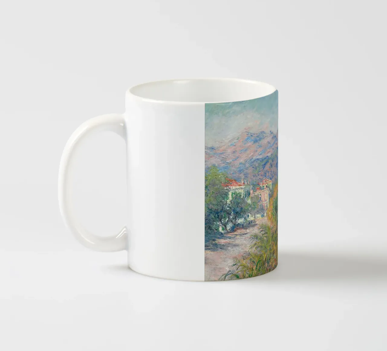 Strada romana di Bordighera tazza in ceramica da RodneyArt