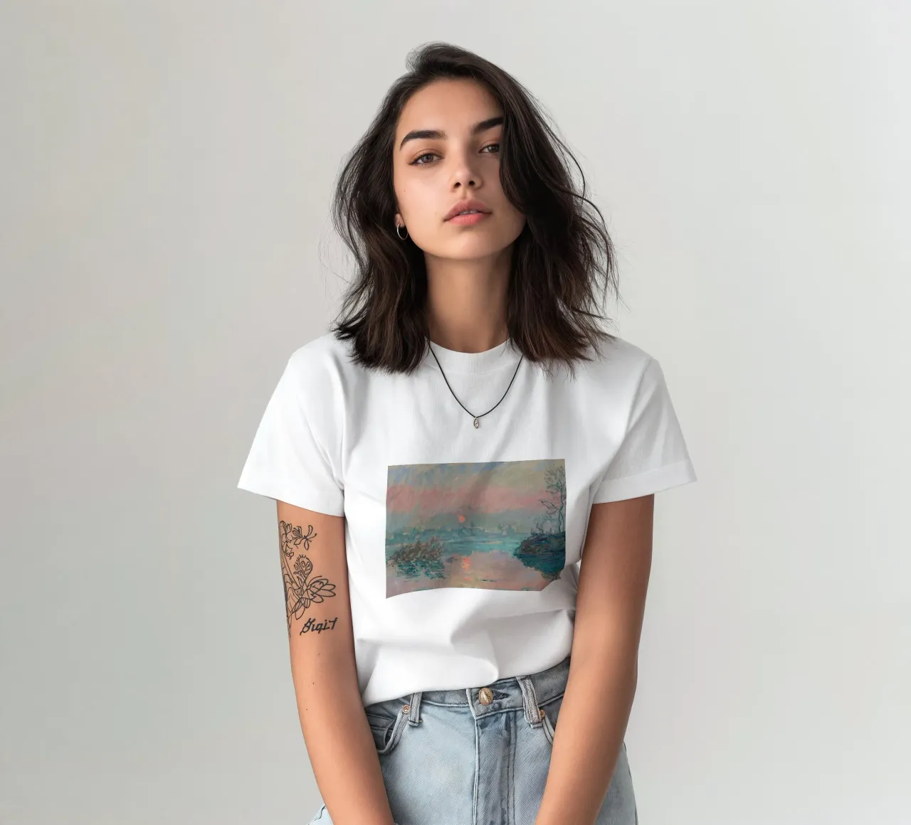 Tramonto a Lavacourt t-shirt da RodneyArt