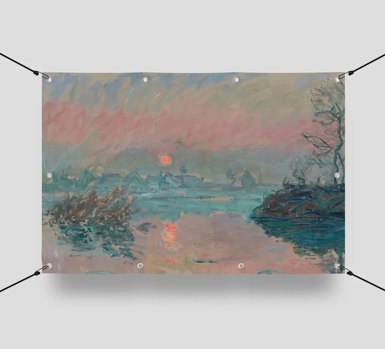 Tramonto a Lavacourt telo in pvc da RodneyArt