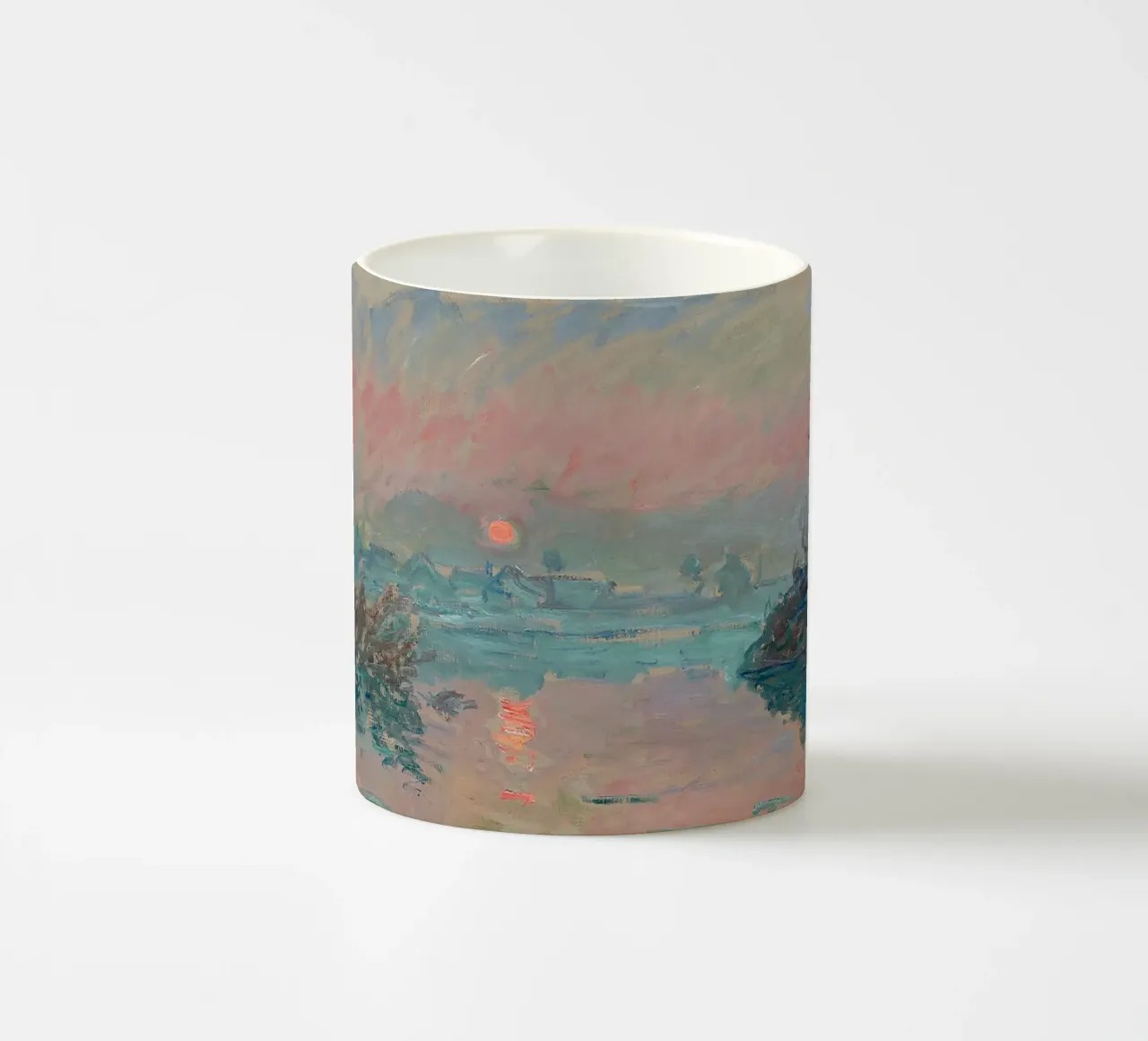 Tramonto a Lavacourt tazza in ceramica da RodneyArt