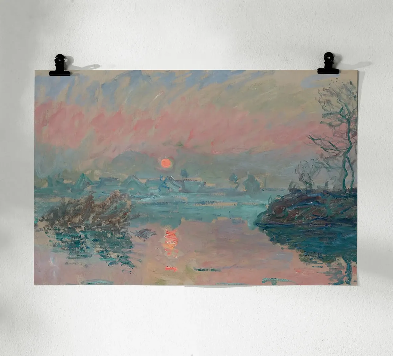 Tramonto a Lavacourt carta hahnemühle da RodneyArt