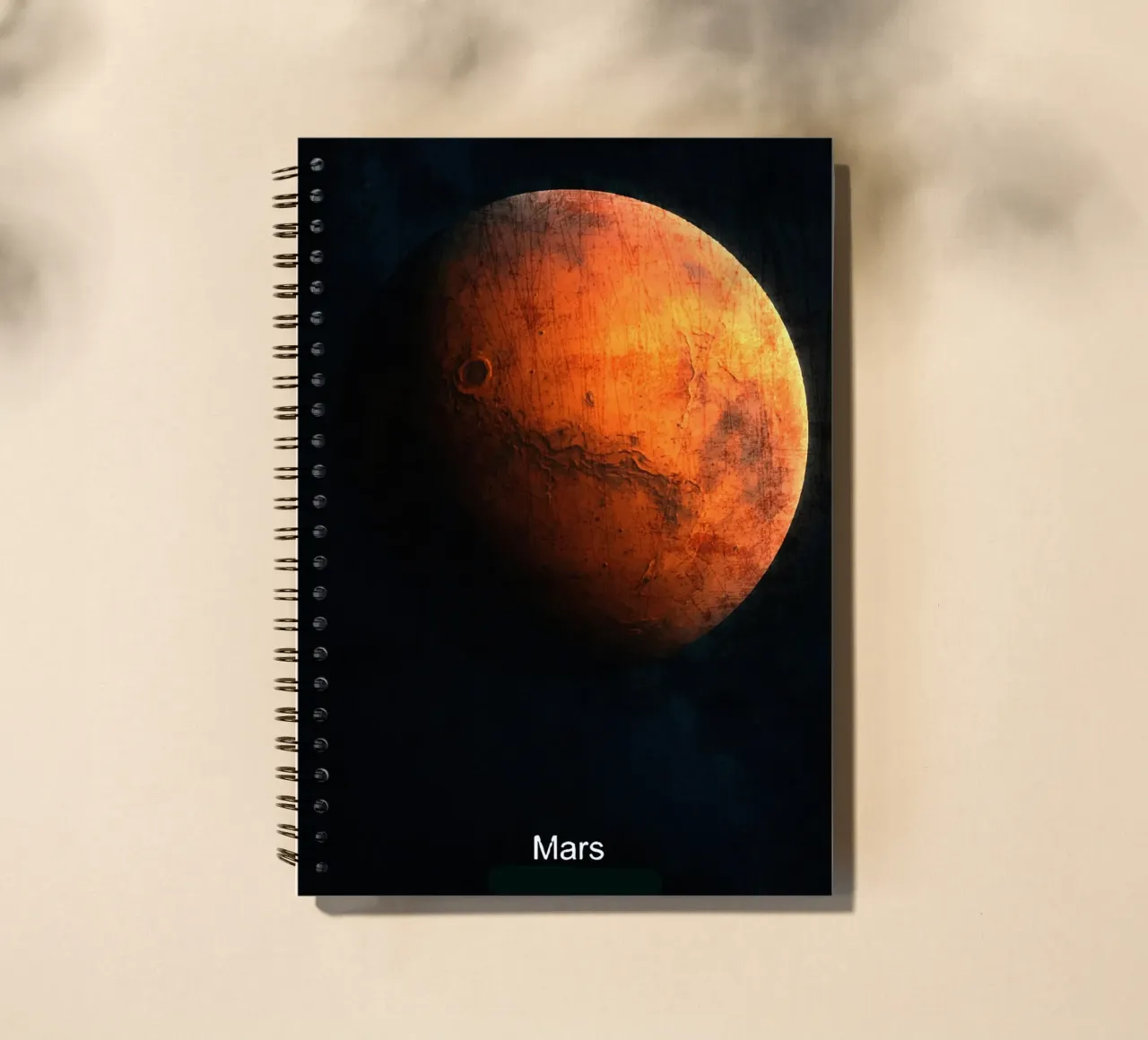 Mars Planet In the solar system spiral notebook by Ashley Studio