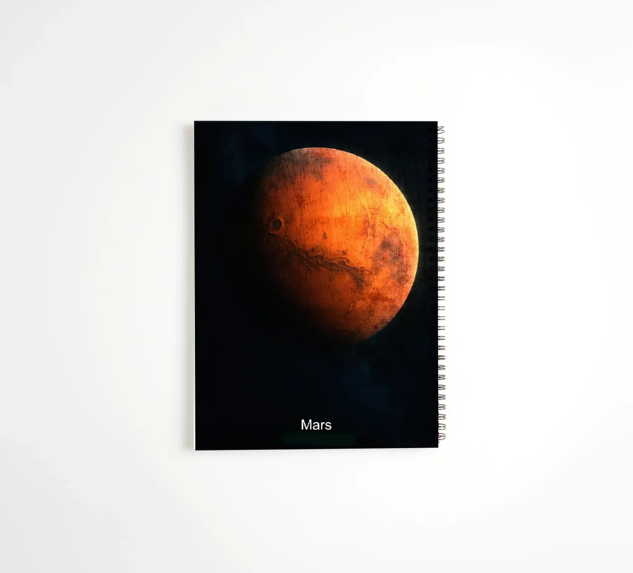 Mars Planet In the solar system spiral notebook by Ashley Studio