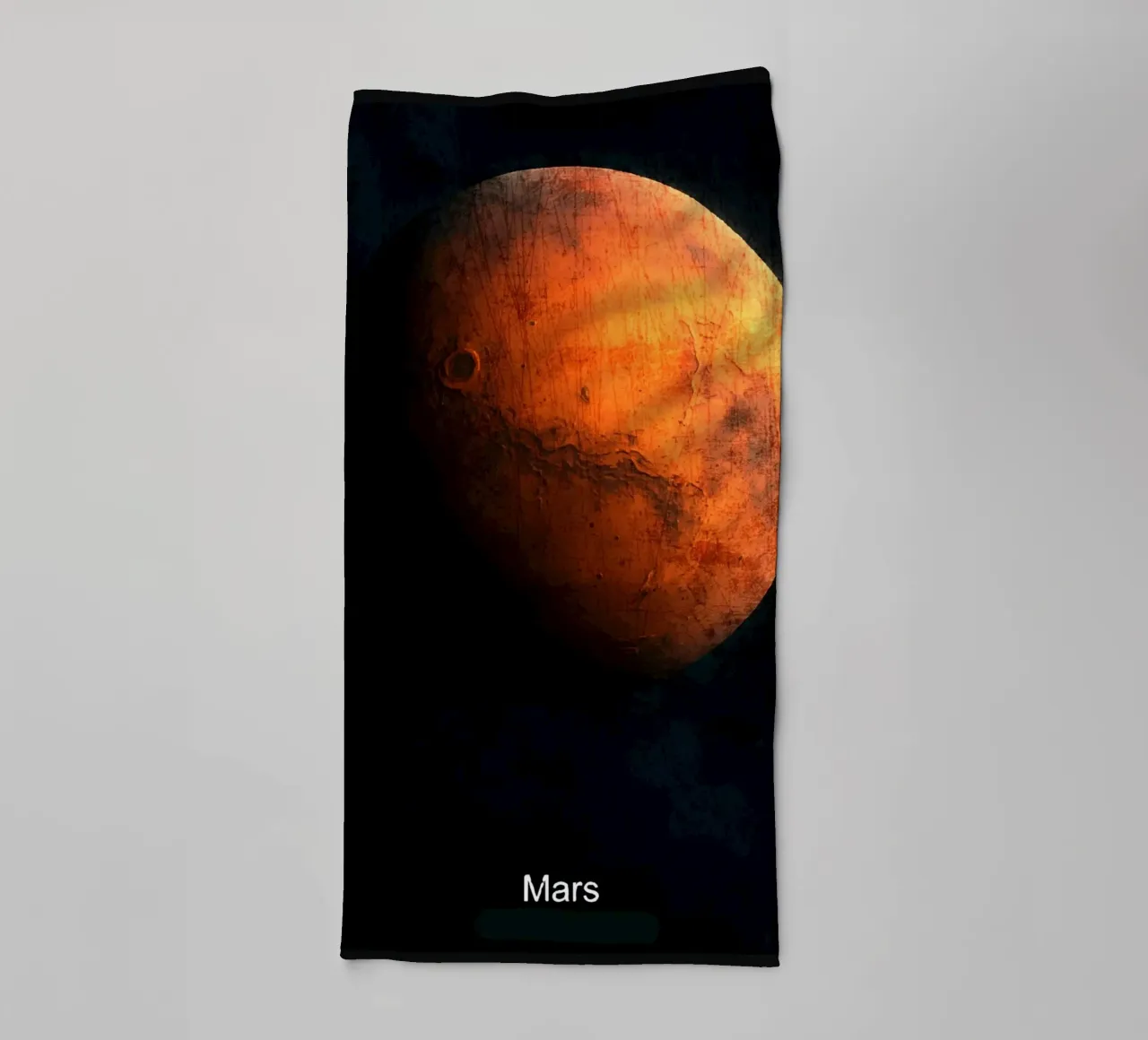 Mars Planeet In het zonnestelsel badhanddoek van Ashley Studio