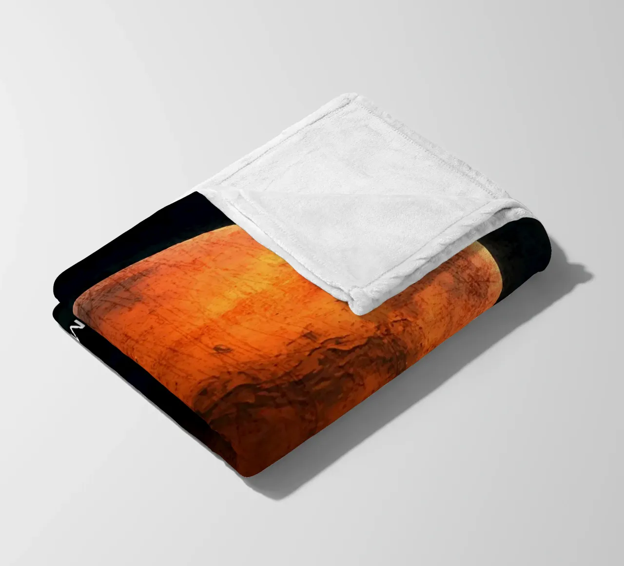 Mars Planet In the solar system fleece blanket by Ashley Studio