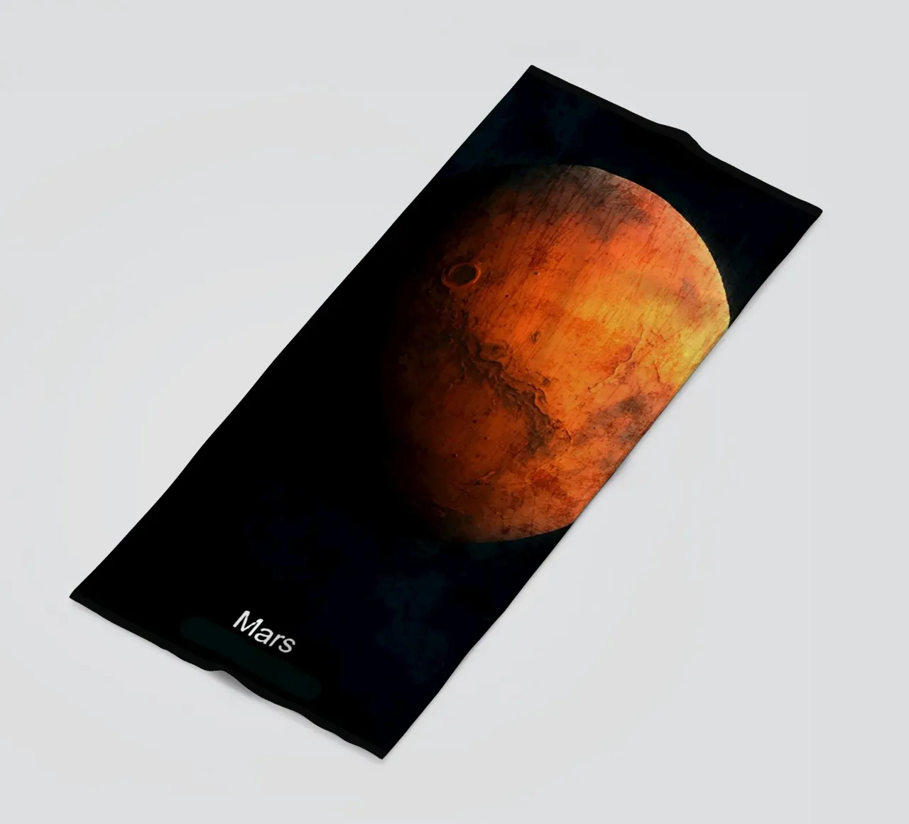Mars Planet In the solar system beach towel by Ashley Studio