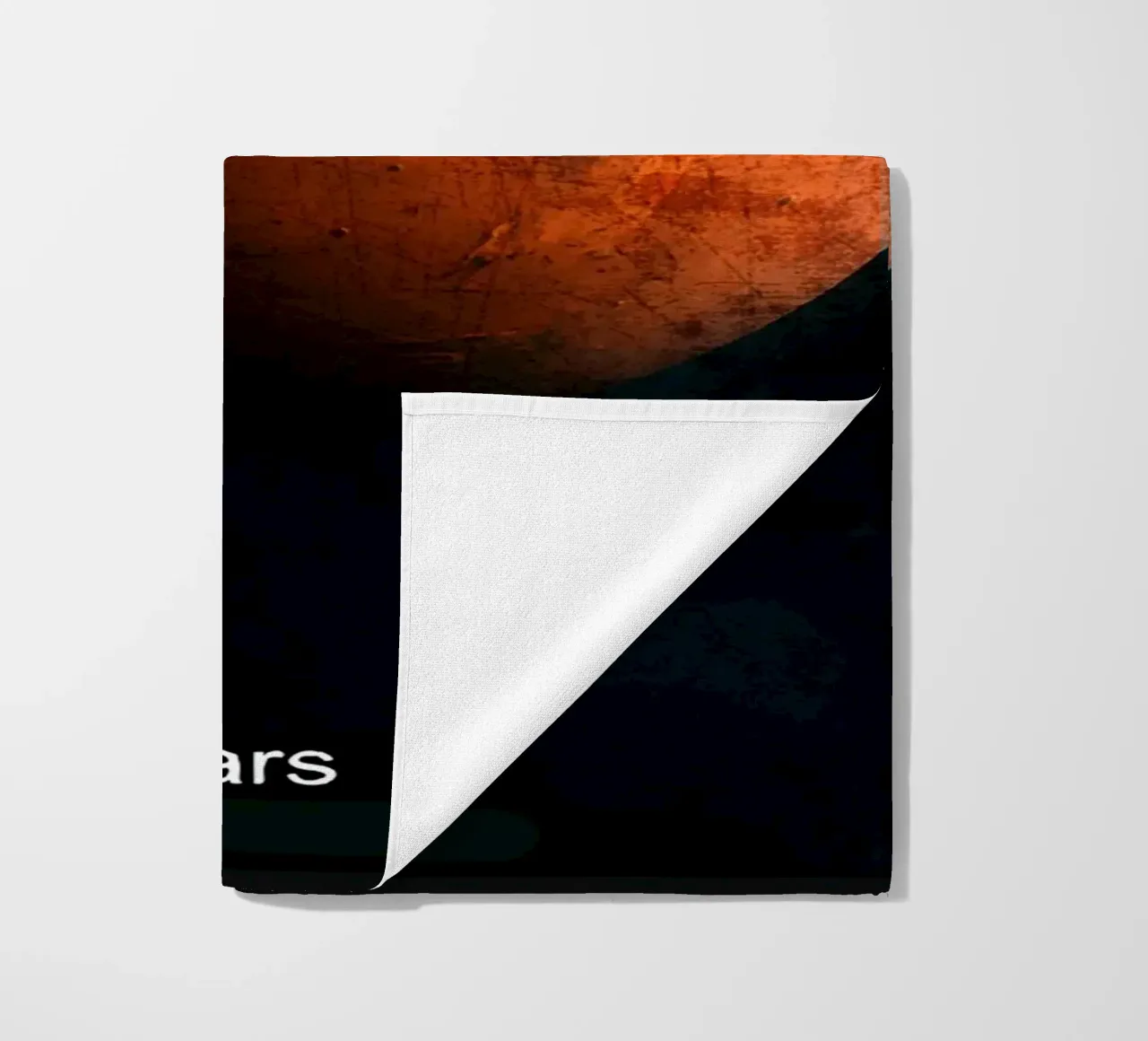 Mars Planet In the solar system beach towel by Ashley Studio