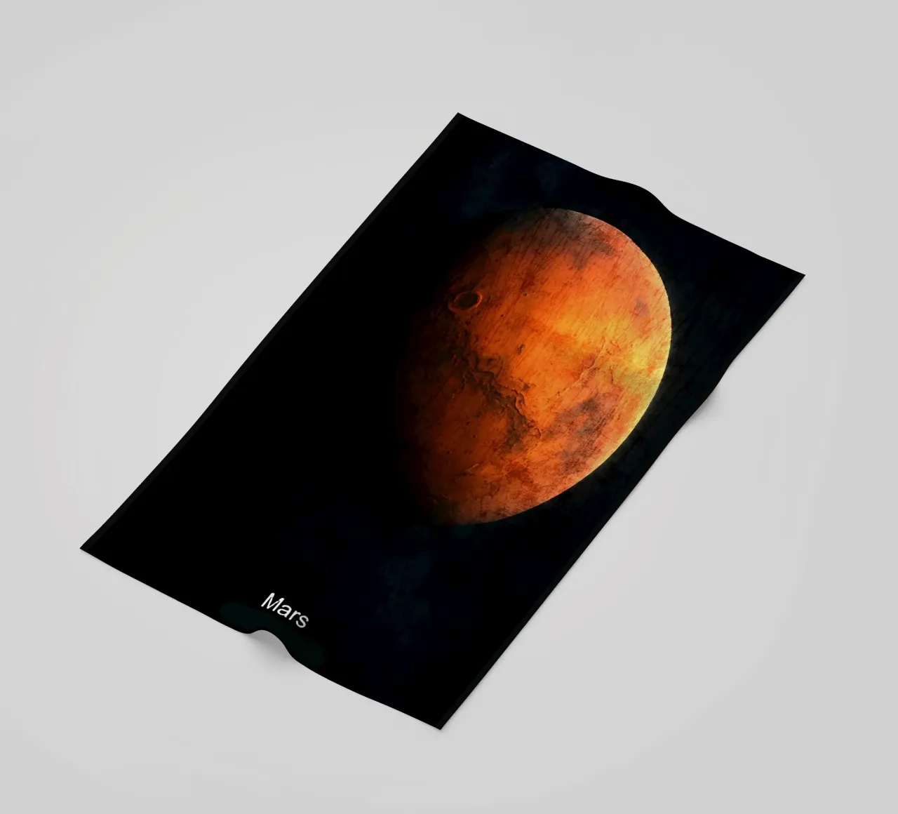 Mars Planet In the solar system beach towel by Ashley Studio
