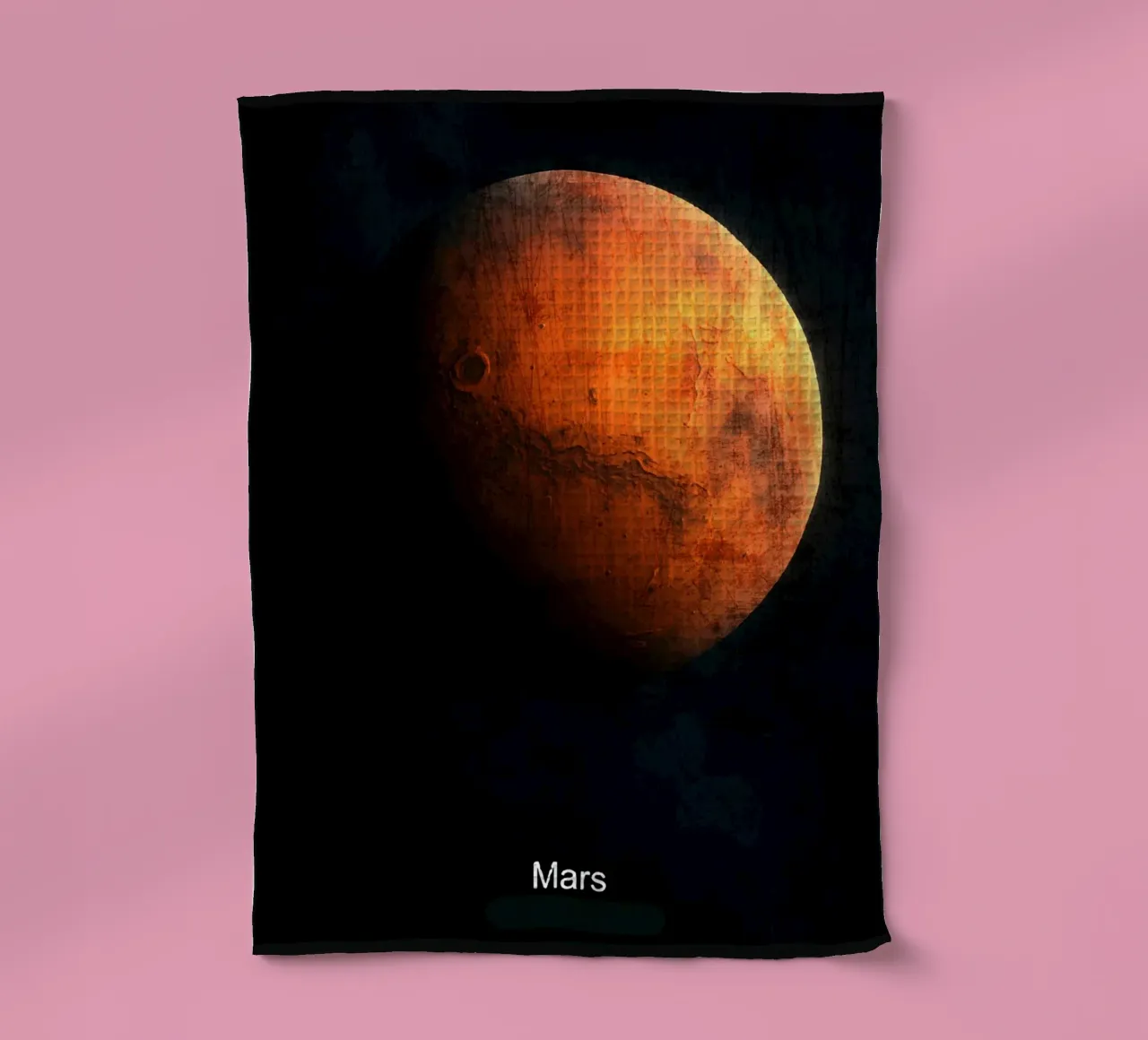 Mars Planète Dans le système solaire torchon de Ashley Studio