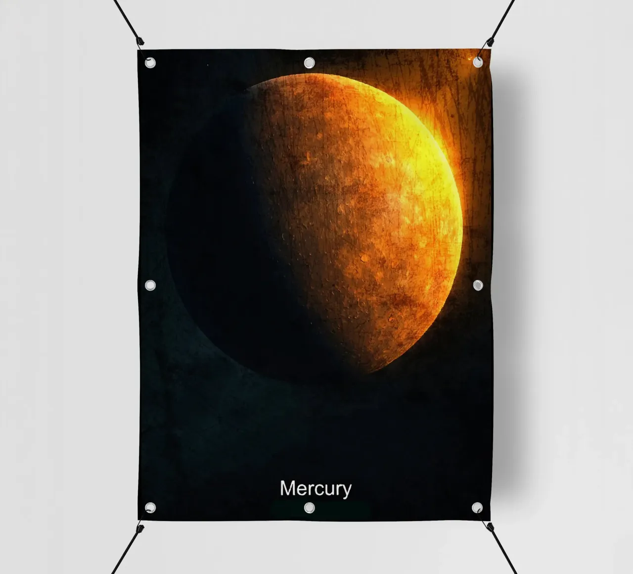 Mercurio Pianeta Nel sistema solare telo in pvc da Ashley Studio