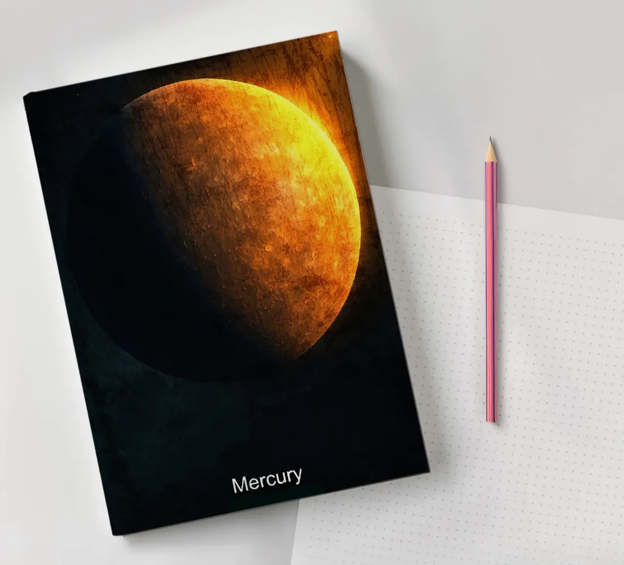 Mercury Planet In the solar system notebook by Ashley Studio