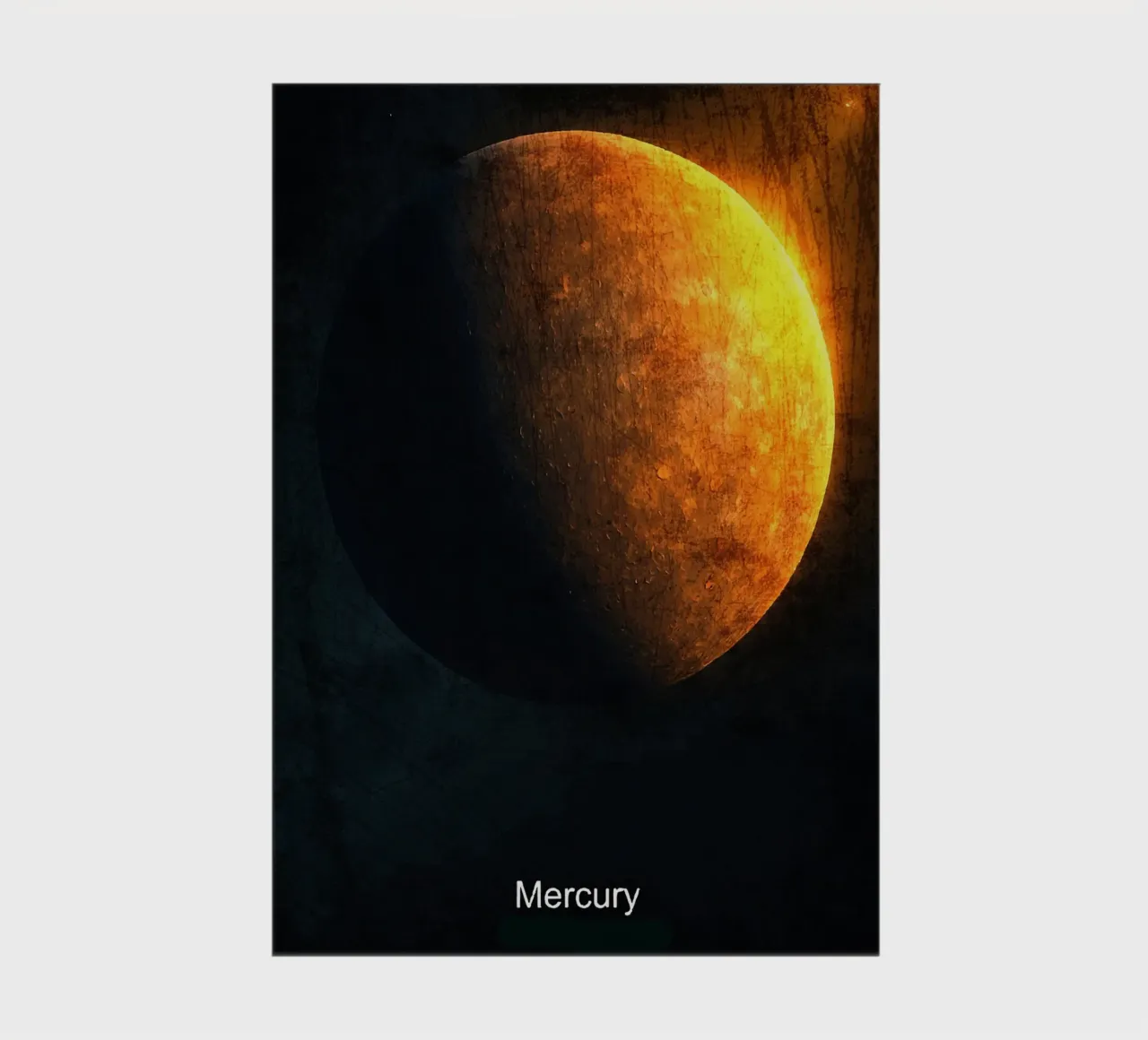 Mercury Planet In the solar system notebook by Ashley Studio