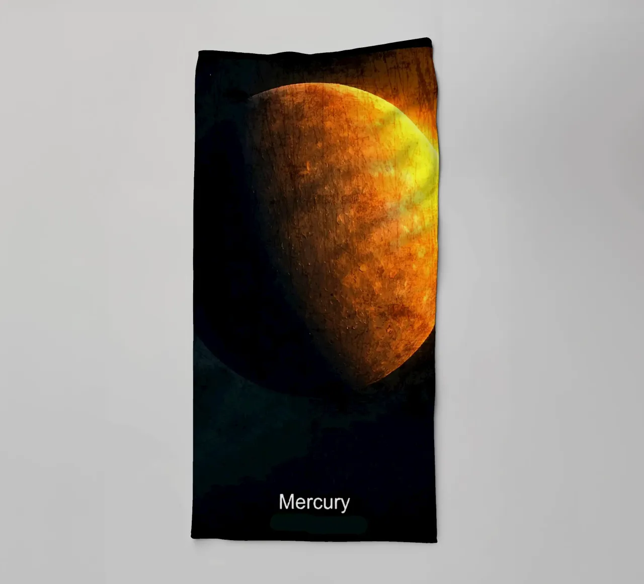Mercurius Planeet In het zonnestelsel badhanddoek van Ashley Studio