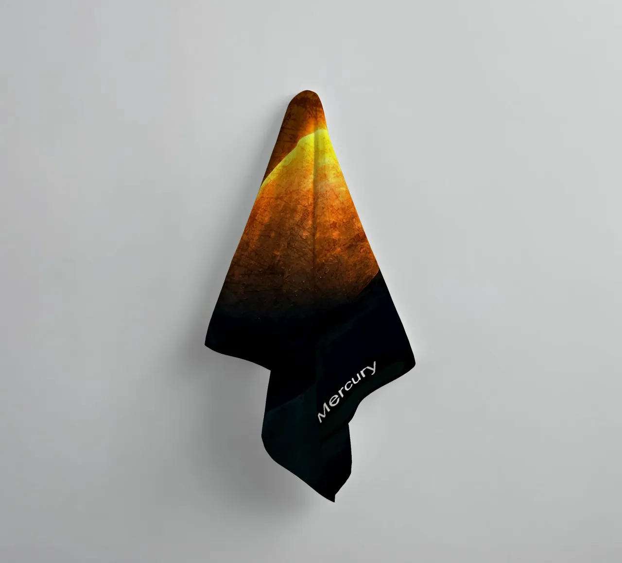 Mercurius Planeet In het zonnestelsel badhanddoek van Ashley Studio