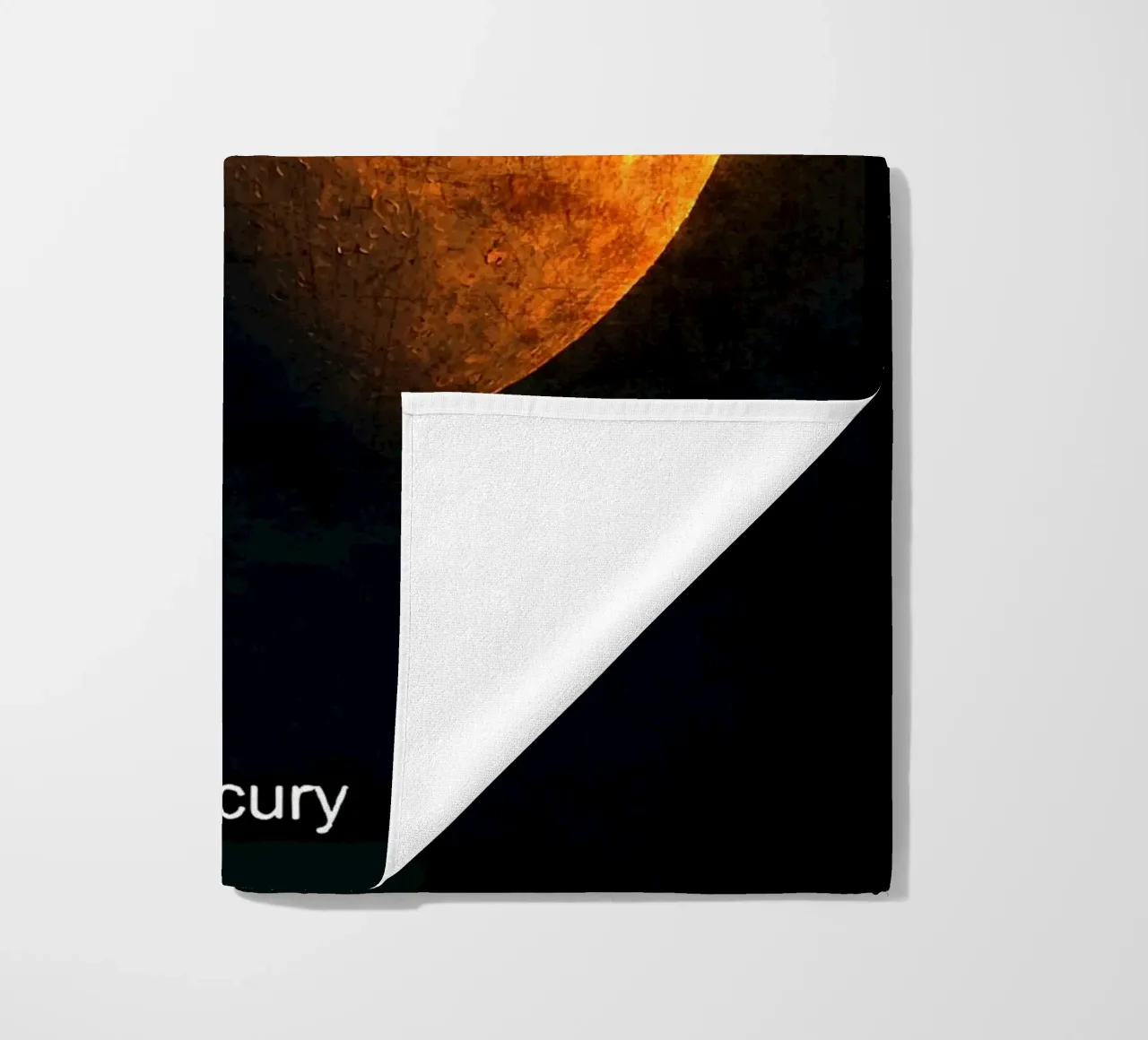 Mercury Planet In the solar system beach towel by Ashley Studio