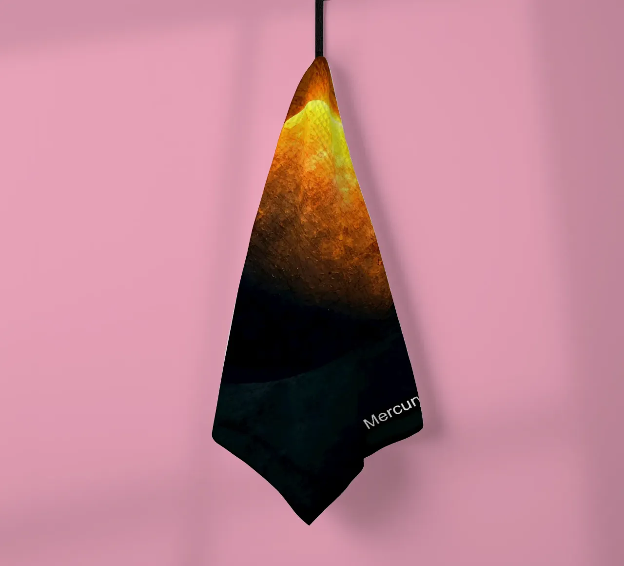 Mercury Planet In the solar system tea towel by Ashley Studio