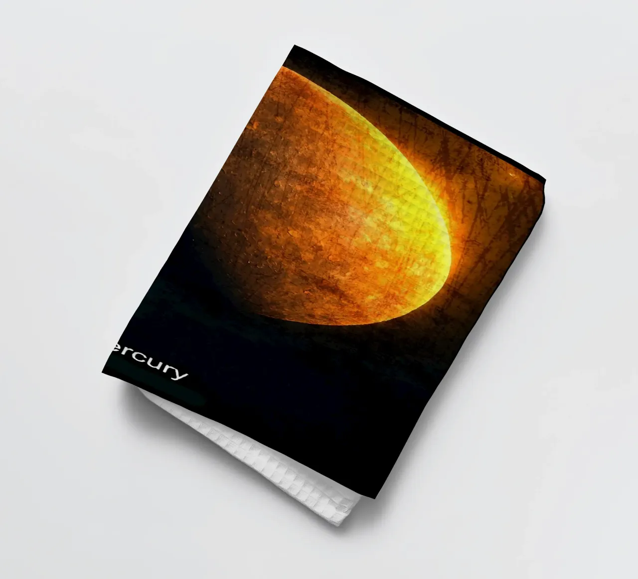 Mercury Planet In the solar system tea towel by Ashley Studio