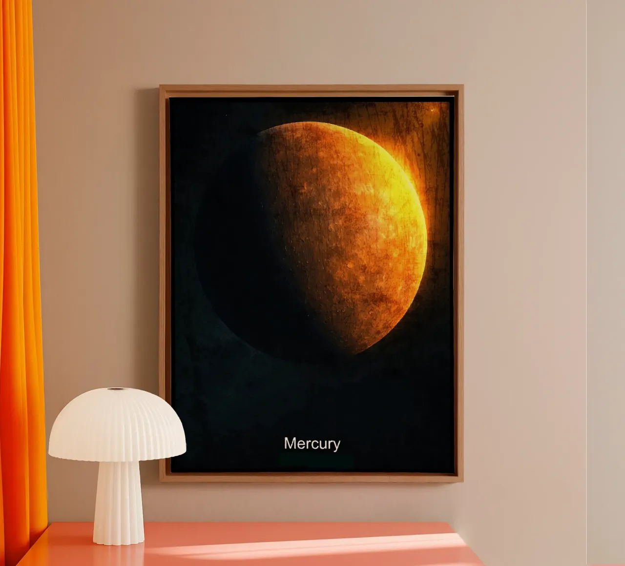 Mercury Planet In the solar system canvas by Ashley Studio