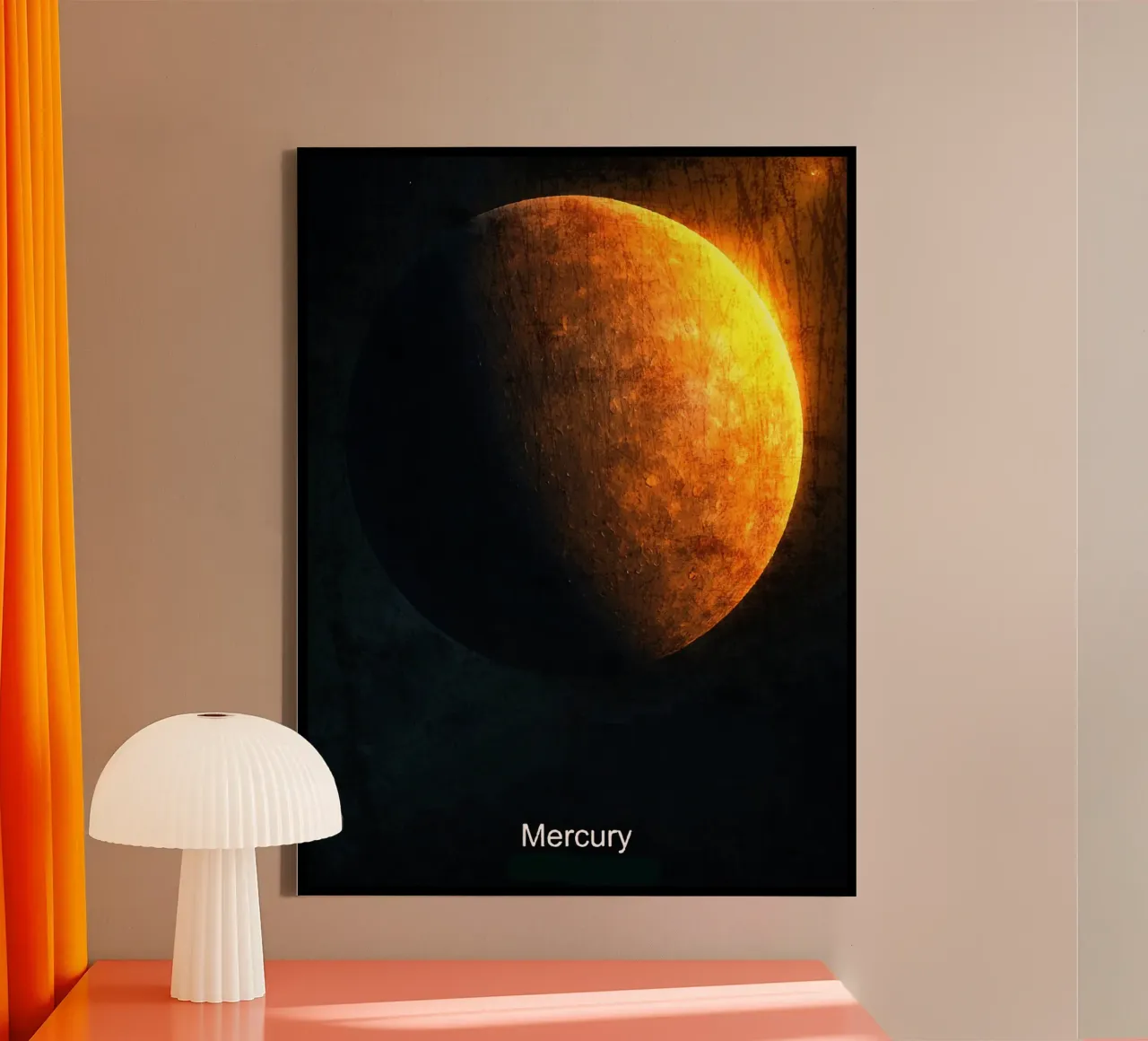 Mercury Planet In the solar system canvas by Ashley Studio