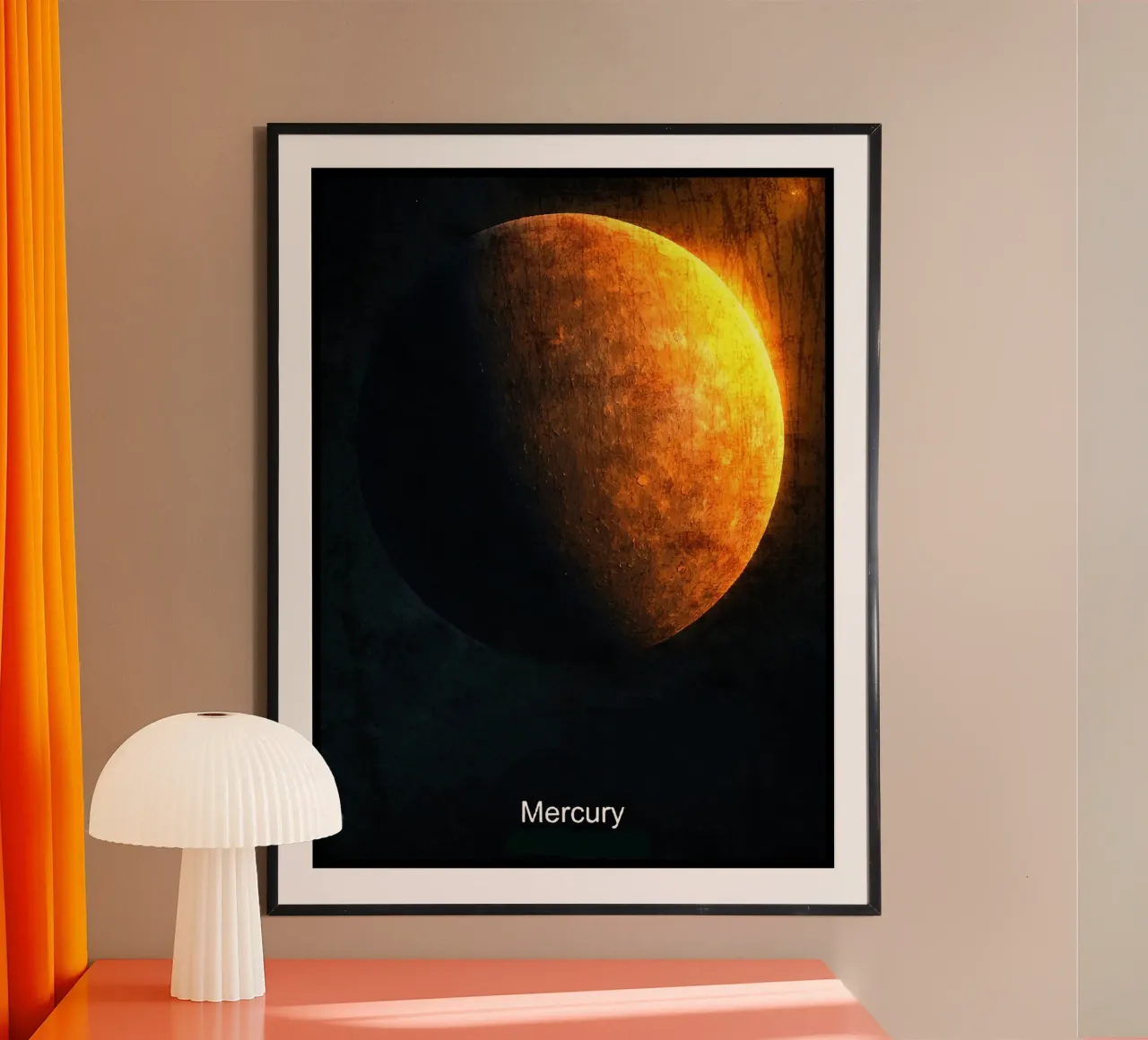 Mercury Planet In the solar system hahnemühle by Ashley Studio