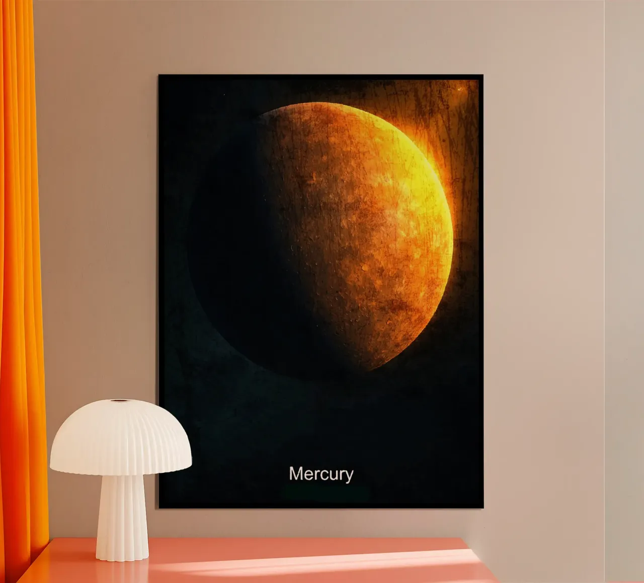 Mercury Planet In the solar system hahnemühle by Ashley Studio
