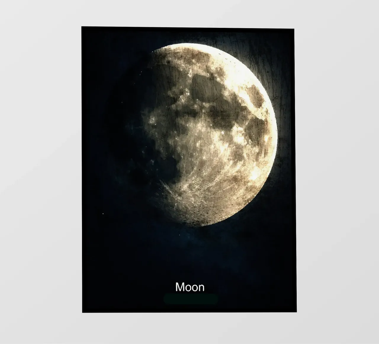 Luna nello spazio Nel sistema solare telo in pvc da Ashley Studio