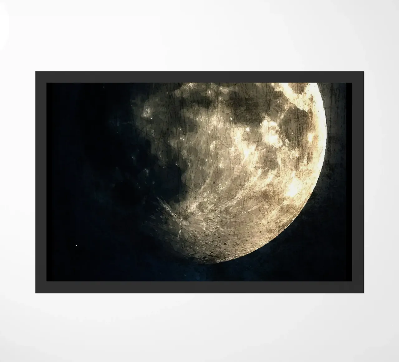 Luna nello spazio Nel sistema solare zerbino da Ashley Studio