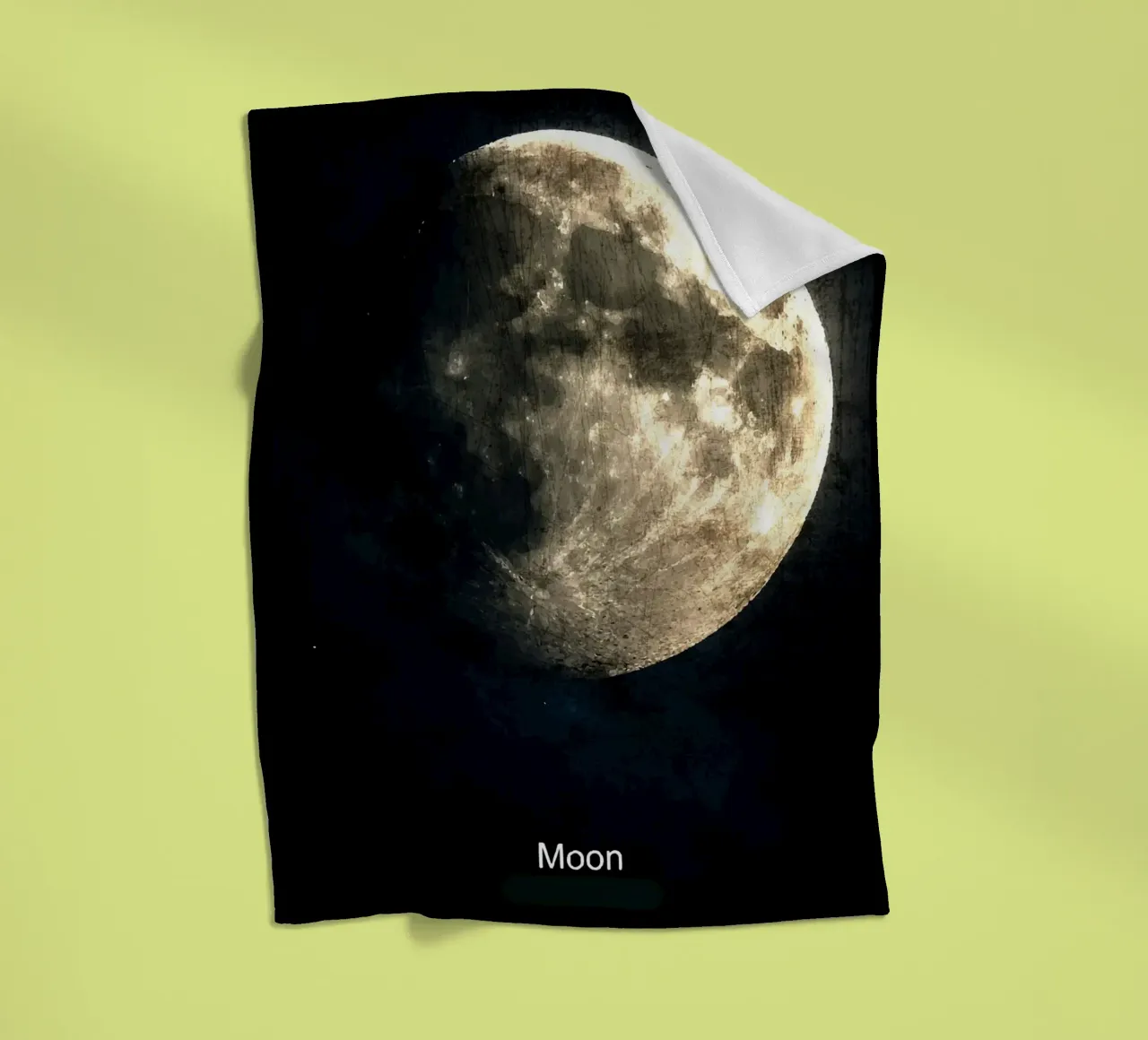 Luna nello spazio Nel sistema solare coperta in pile da Ashley Studio