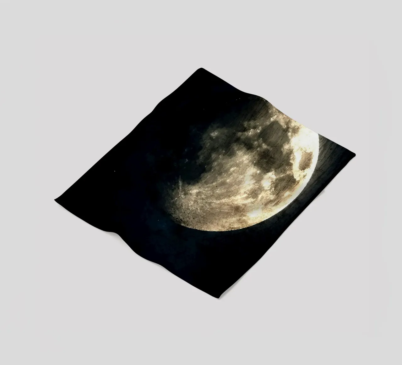 Luna nello spazio Nel sistema solare coperta in pile da Ashley Studio