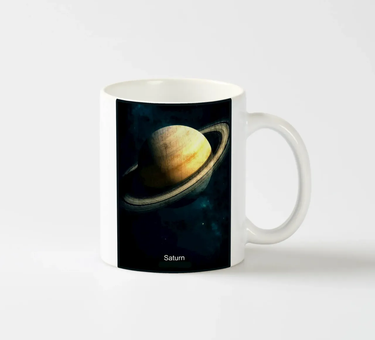 Saturno Pianeta Nel sistema solare tazza in ceramica da Ashley Studio