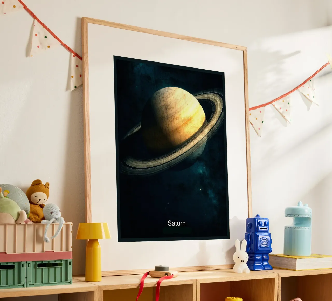 Saturn Planet In the solar system hahnemühle by Ashley Studio