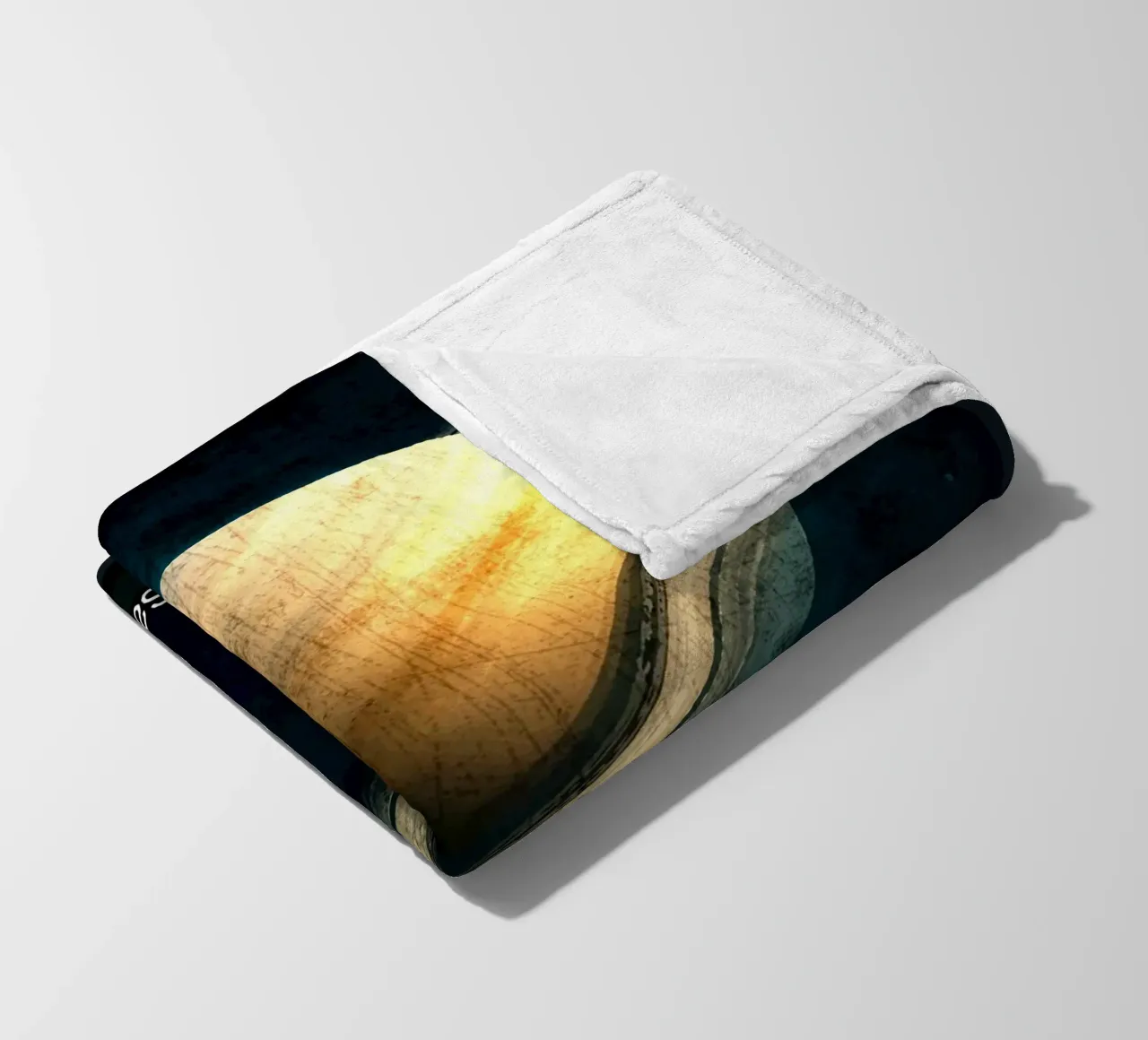 Saturn Planet In the solar system fleece blanket by Ashley Studio