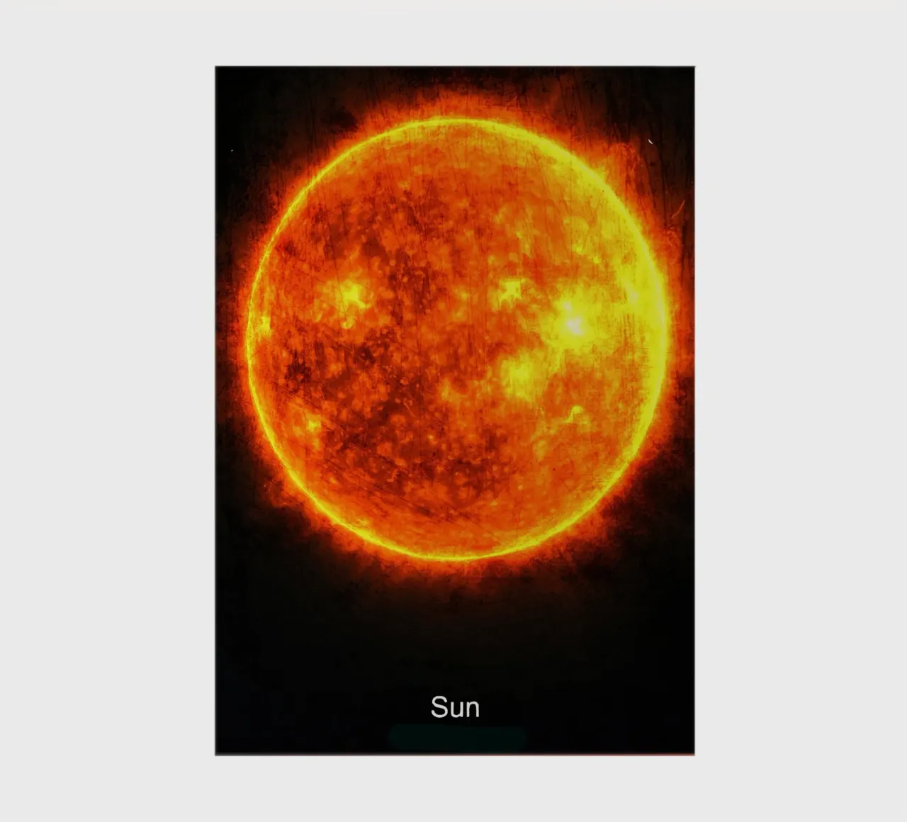 Le soleil - Dans le système solaire carnet de notes de Ashley Studio