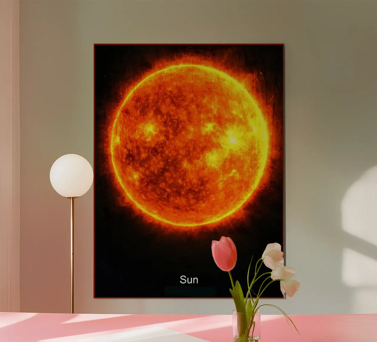 Il Sole - Nel sistema solare carta hahnemühle da Ashley Studio