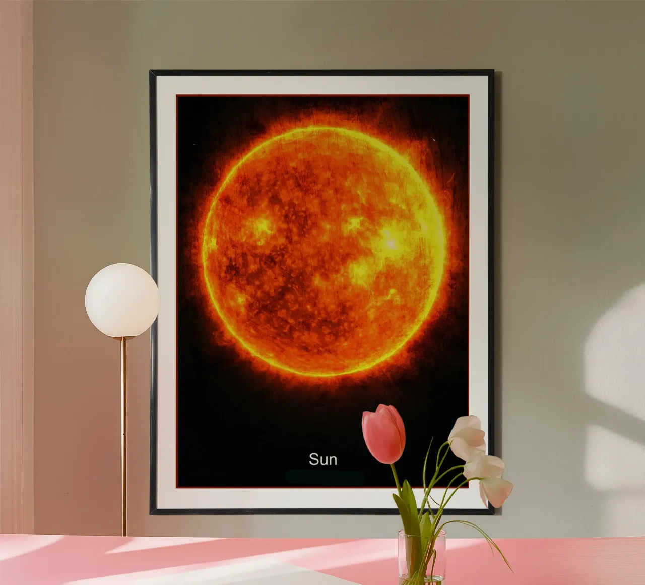 Il Sole - Nel sistema solare carta hahnemühle da Ashley Studio