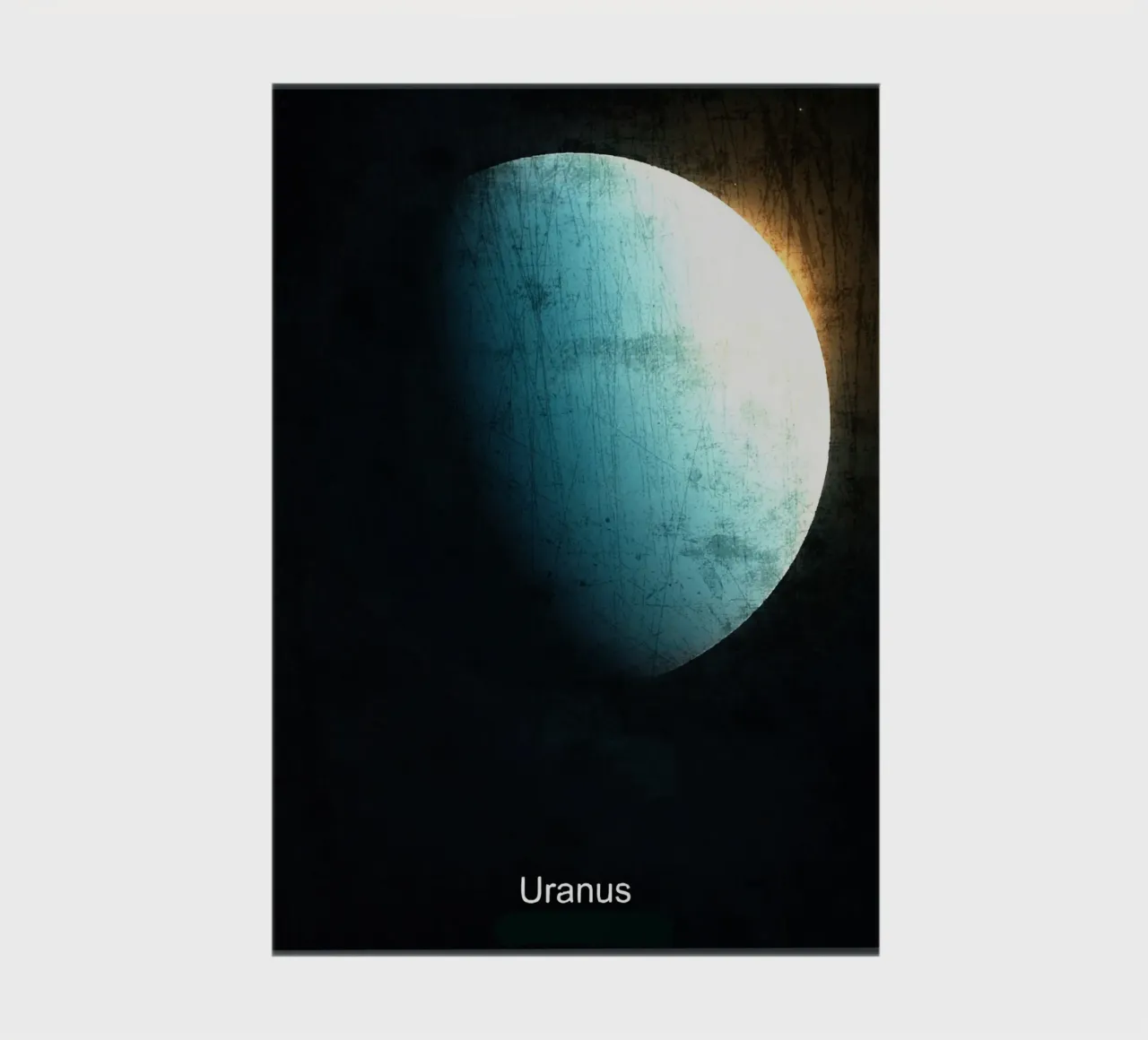 Uranus Planet In the solar system notebook by Ashley Studio