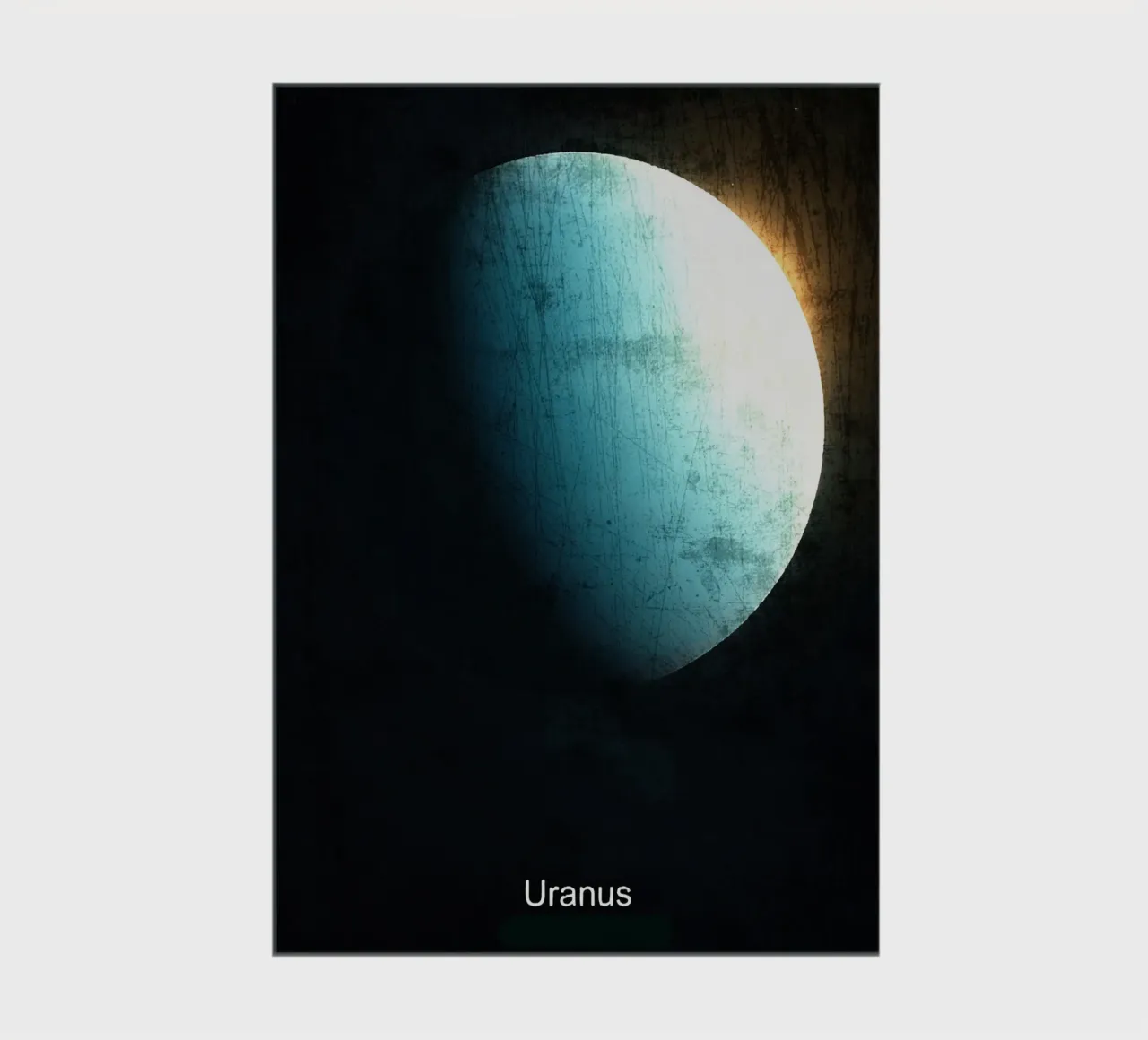 Uranus Planet In the solar system notebook by Ashley Studio