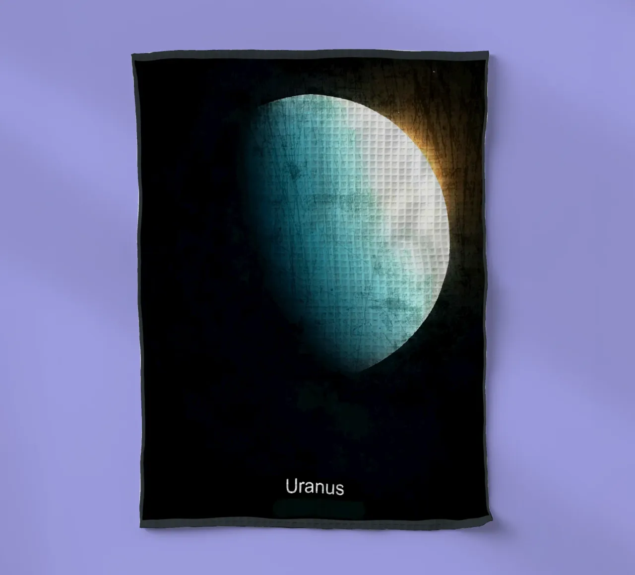 Uranus Planète Dans le système solaire torchon de Ashley Studio